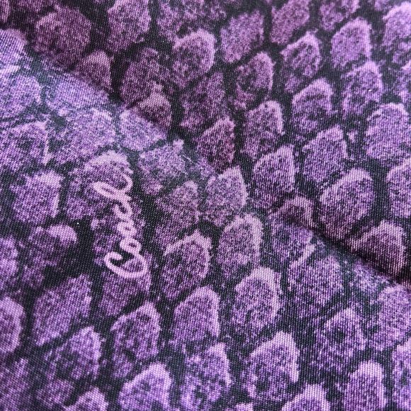 Coach Purple Snake Print Getaway Packable Travel Weekender Tote with Pouch. NWT - Picture 9 of 11